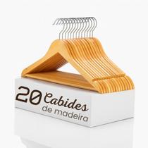 Kit Cabides Adulto de Madeira Reforçado com Gancho Giratório