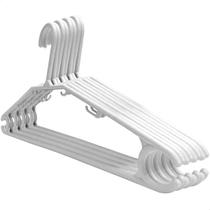Kit Cabides Branco Plástico Reforçados E Antideslizantes Para Adultos Com Fragrância De Talco Ideal para Calças E Roup Kit Cabides Branco Plástico Reforçados E Antideslizantes Para Adultos Com Fragrância De Talco Ideal para Calças E Roup