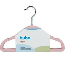 Kit cabides buba veludo 10639 rosa - 5 unidades