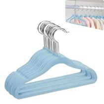 Kit Cabides Infantil Slim De Veludo - Organização Compacta azul