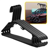 Kit Cabides Preto Plástico Reforçados E Antideslizantes Para Adultos Com Fragrância De Talco Ideal para Calças E Roupas