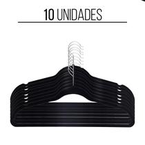 Kit Cabides Veludo De Roupa Antideslizante Slim Adulto 10 Unidades Fino - Quality House