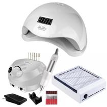 Kit Cabine Coletor Sugador Pó E Porquinho Cabine Sun 5 48W Kit Cabine Coletor Sugador Pó E Porquinho Cabine Sun 5 48W