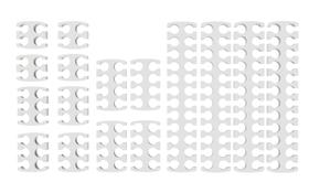 Kit Cable Comb Pente Organizador De Cabos Sleeved Case Mod Kit Cable Comb Pente Organizador De Cabos Sleeved Case Mod