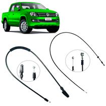 Kit Cabo Abrir Capo Amarok 2010 a 2022 S/ Alavanca (Cabo Maior e Menor)