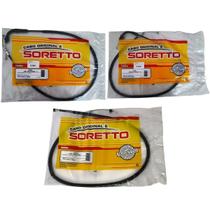 Kit Cabo Acelerador A e B, Cabo Embreagem Bros 160 16 à 24