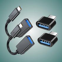 Kit Cabo Adaptador USB Tipo C 3.0 2.0 Otg Para Pendrive Celular Tablet - Escolha Seu Kit