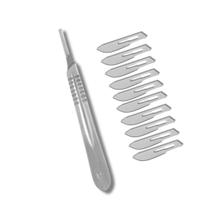 Kit Cabo Bisturi N4 ABC Instrumentos + 10 Laminas Bisturi N22 Multilaser Kit Cabo Bisturi N4 ABC Instrumentos + 10 Laminas Bisturi N22 Multilaser