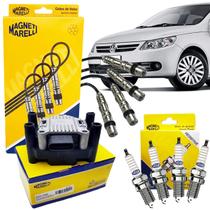 Kit Cabo + Bobina + Velas Voyage 1.0 1.6 8V Flex Original