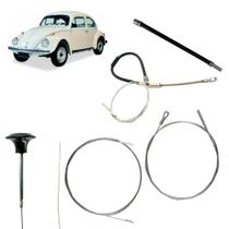 Kit Cabo Capô Acelerador Freio Embreagem Tubo Flex do Fusca Kit Cabo Capô Acelerador Freio Embreagem Tubo Flex do Fusca