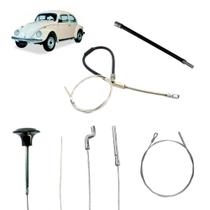 Kit Cabo Capô Acelerador Freio Mao Embreagem Tubo Flex Fusca Kit Cabo Capô Acelerador Freio Mao Embreagem Tubo Flex Fusca