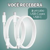 Kit Cabo Carregador Turbo 1 Metro Usb Fonte Usb-C - Escolha Seu Kit