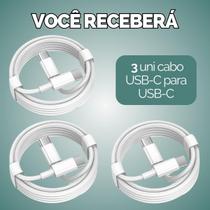 Kit Cabo Carregador Turbo 1 Metro Usb Fonte Usb-C - Escolha Seu Kit