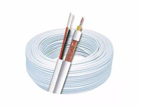 Kit Cabo Coaxial 4Mm 50M 80% Br + 10 Conectores Cftv S5Pb10