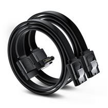 Kit Cabo de Dados Sata Com Trava Mais Velocidade 3.0 6gb/s Asus 40cm 2 Unidades (P0035)