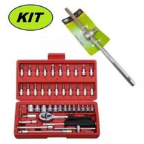 Kit Cabo De Força De 1/2 Idea + Maleta Soquetes 46 Peças Kit Cabo De Força De 1/2 Idea + Maleta Soquetes 46 Peças