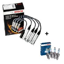 Kit Cabo de Iginição e Velas Bosch Fiat para Uno, Mobi e Palio Evo Kit Cabo de Iginição e Velas Bosch Fiat para Uno, Mobi e Palio Evo