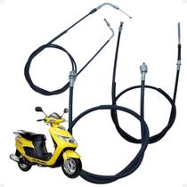 Kit Cabo De Velocimetro + Acelerador + Freio Para Suzuki Burgman 125 2006 2007 2008 2009 2010 2011