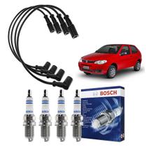 Kit Cabo E Vela de Ingnição Original Bosch Fiat Palio Fire 1.0 MPI 8V Flex 2005 a 2014