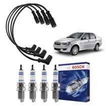 Kit Cabo E Vela de Ingnição Original Bosch Fiat Siena 1.0 8V Flex 2012 a 2012 Kit Cabo E Vela de Ingnição Original Bosch Fiat Siena 1.0 8V Flex 2012 a 2012