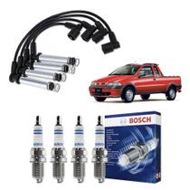 Kit Cabo E Vela de Ingnição Original Bosch Fiat Strada 1.8 MPI 8V 2003 a 2004
