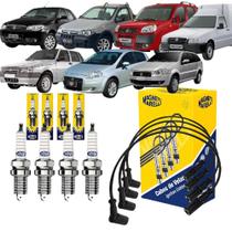 Kit Cabo e Vela ignição Fiat Uno Palio Fiorino Strada Siena Doblo Fire 8v 1.0 1.4 2004/