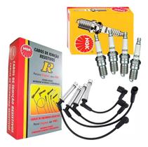 Kit Cabo E Vela Ignição Original Ngk Fiat Linea 1.9 16v Flex 2008 A 2016