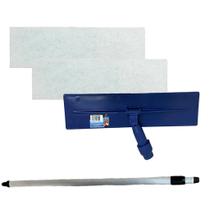Kit Cabo Extensor 1,5 Metros Alumínio 150cm Retrátil + 2 Fibras de Limpeza + SUPORTE LT Limpa Tudo Base Articulada Supor Kit Cabo Extensor 1,5 Metros Alumínio 150cm Retrátil + 2 Fibras de Limpeza + SUPORTE LT Limpa Tudo Base Articulada Supor