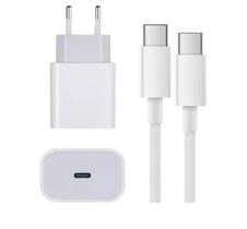 Kit Cabo+Fonte Carregador USB-C Para 15 e 16 Completo