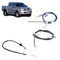 Kit Cabo Freio De Mão Hilux Pitbull - 3 Pçs 2005 a 2015 Kit Cabo Freio De Mão Hilux Pitbull - 3 Pçs 2005 a 2015