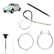 Kit Cabo Fusca Capô Acelerador Freio Embreagem Combustao Dup Kit Cabo Fusca Capô Acelerador Freio Embreagem Combustao Dup