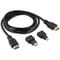 Kit Cabo Hdmi 1.5m 3x1 C/ Adapt. P/ Micro E Mini Hdmi Kit Cabo Hdmi 1.5m 3x1 C/ Adapt. P/ Micro E Mini Hdmi