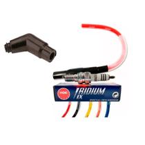 Kit Cabo Ibooster + Vela Iridium Ngk Ybr Factor Xtz Ttr 125