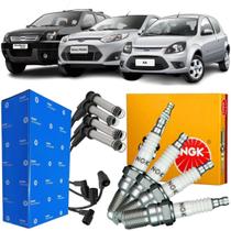 Kit Cabo + Jogo De Velas Originais Ecosport Fiesta Ka 1.0 8v Kit Cabo + Jogo De Velas Originais Ecosport Fiesta Ka 1.0 8v