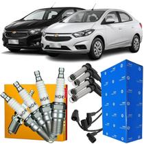 Kit Cabo + Jogo De Velas Originais Onix Prisma 1.4 SPE Flex