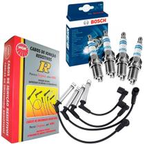 Kit Cabo NGK + Vela Bosch Gol G2 1.6 1.8 2.0 8v 96 a 2002