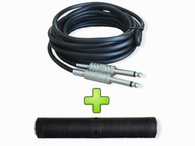 Kit cabo p10 10m mais adaptador som violão guitarra prime Kit cabo p10 10m mais adaptador som violão guitarra prime