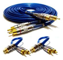 Kit Cabo Rca Blindado 5 Metros E 2 Cabos Y (igual As Fotos)