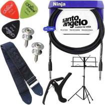 Kit Cabo Santo Angelo P10 Ninja 3m C/ Partitura E Acessórios