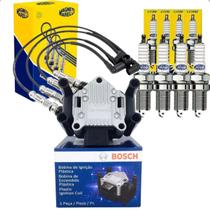 Kit Cabo + Vela Bobina Ignição Fox Gol Golf Saveiro