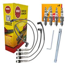 Kit cabo vela gol g4 g5 g6 polo saveiro fox 1.0 1.6 + chave