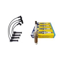 Kit cabo vela + jogo vela fiesta ka courier ecosport 1.0 1.6 8v zetec 2001 02 03 04 05/... - MARELLI E DELPHI