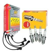Kit cabo + velas ngk corsa / classic 1.0 8v flex 2011 2012