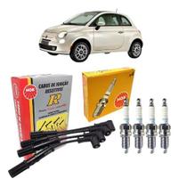 Kit Cabo + Velas Ngk Fiat 500 1.4 8v Fire Evo Flex 2011/2017 Kit Cabo + Velas Ngk Fiat 500 1.4 8v Fire Evo Flex 2011/2017