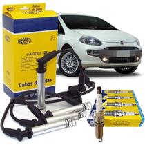 Kit Cabo + Velas Punto 1.8 8v após 2007 Marelli Original
