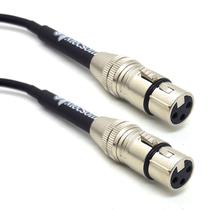 kit Cabo XLR Fêmea Fêmea 2 Metros c/ Macho Fêmea 2 metros