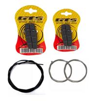 Kit Cabos Capas 2m Terminal + Sapata V-brake Para Bicicleta Kit Cabos Capas 2m Terminal + Sapata V-brake Para Bicicleta