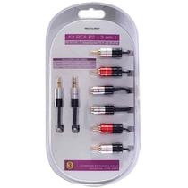 Kit cabos de áudio RCA P2 c/ 3 em 1 Multilaser WI286 Kit cabos de áudio RCA P2 c/ 3 em 1 Multilaser WI286