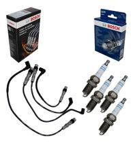 Kit Cabos E Velas Bosch Fox Gol G4 G5 Voyage 1.0 1.6 8v Flex Preto