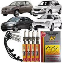 Kit Cabos e Velas Gm Celta Corsa Prisma 1.0 8v Vhc Flex Ngk